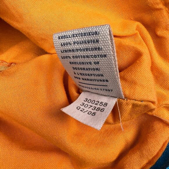 Old Navy Vintage Y2K 2005 Terry Cloth Floral Hibiscus Wristlet Wallet Blue - Picture 7 of 7